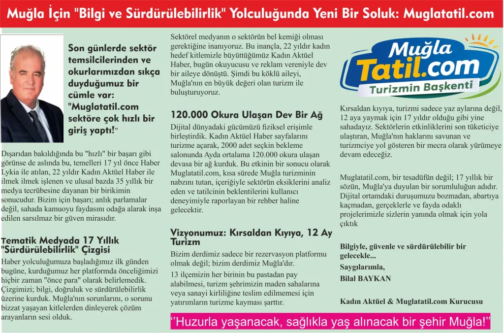 Kırsaldan kıyıya, turizmi sadece yaz aylarına değil, 12 aya yaymak için 17 yıldır olduğu gibi yine sahadayız. 