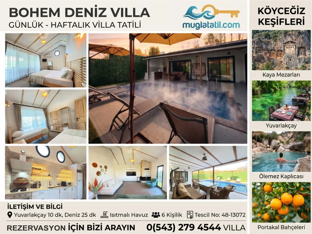 Portakal Bahçeleri İçinde Bir Huzur Kozası ''Bohem Deniz Villa''